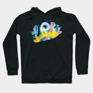 Graffiti Splash Art Print Pastel Hoodie